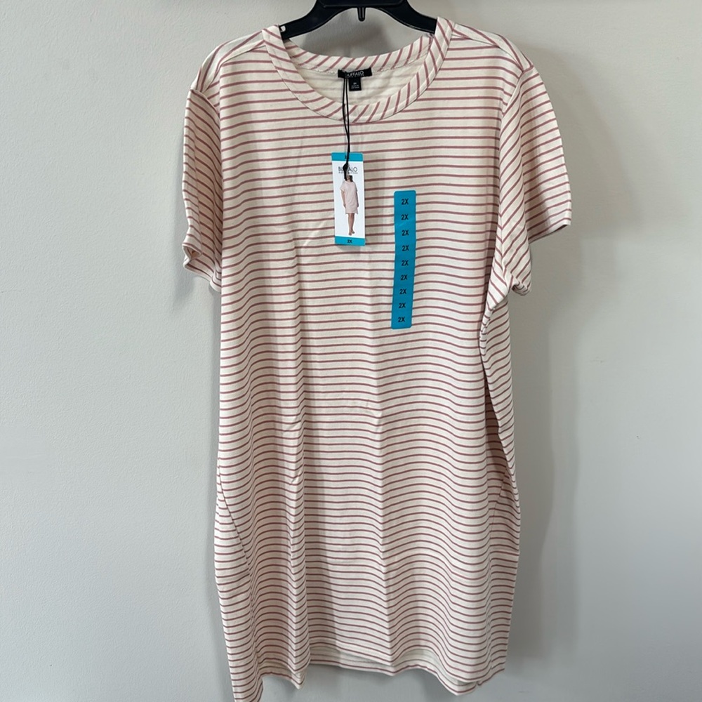 David Bitton Striped Cotton Dress